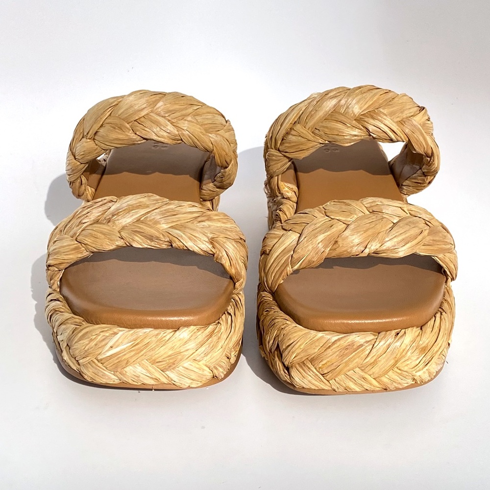 Mercedes Castillo - Aurelia Braided Raffia Sandal - Size 8.5 - Picture 3 of 10